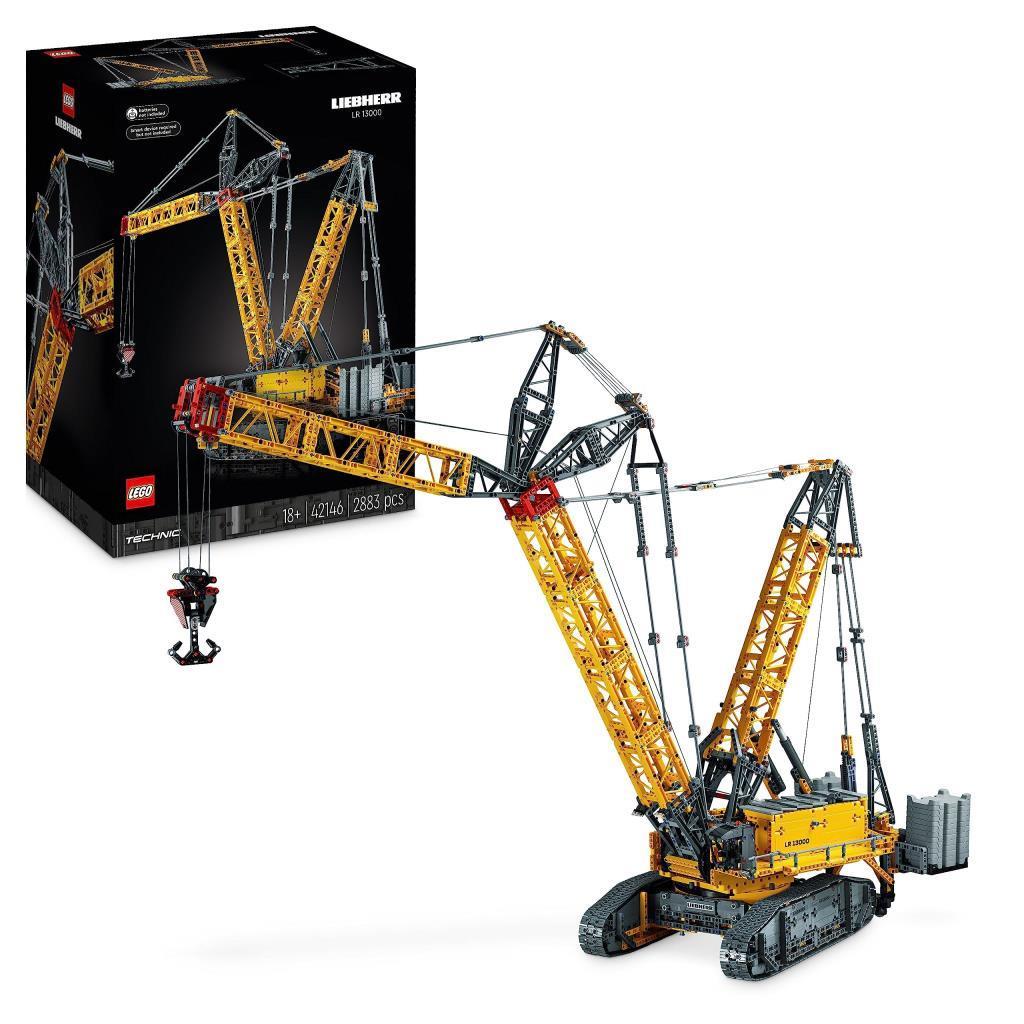 LEGOLEGO Technic Liebherr Paletli Vinç Lr 13000 42146,Çalışan Bir Vinç İçeren Yaratıcı Oyuncak Yapım Seti (2883 Parça)