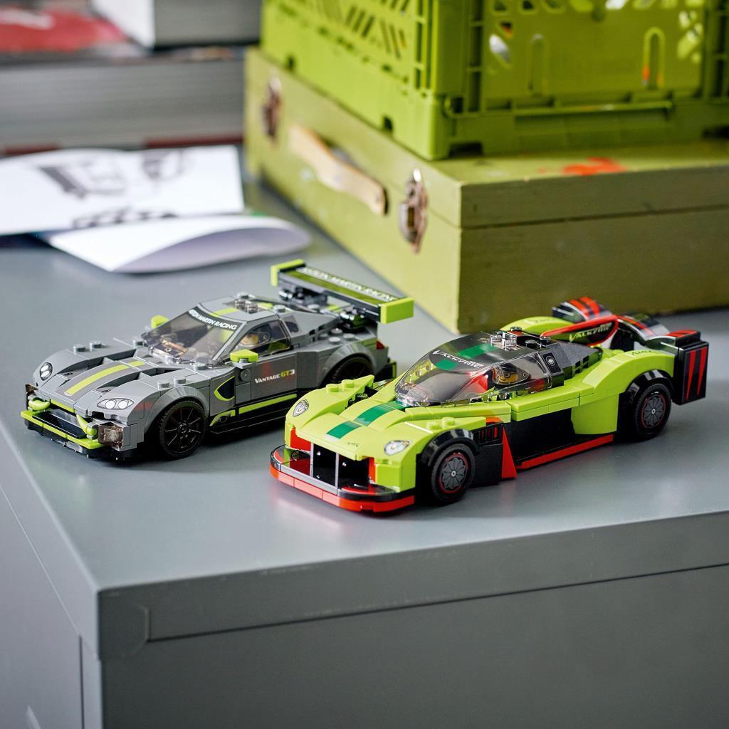 LEGOLEGO® Speed Champions Aston Martin Valkyrie AMR Pro ve Aston Martin Vantage GT3 76910 - Araba Seven Çocuklar İçin Yaratıcı Oyuncak Yapım Seti (592 Parça)