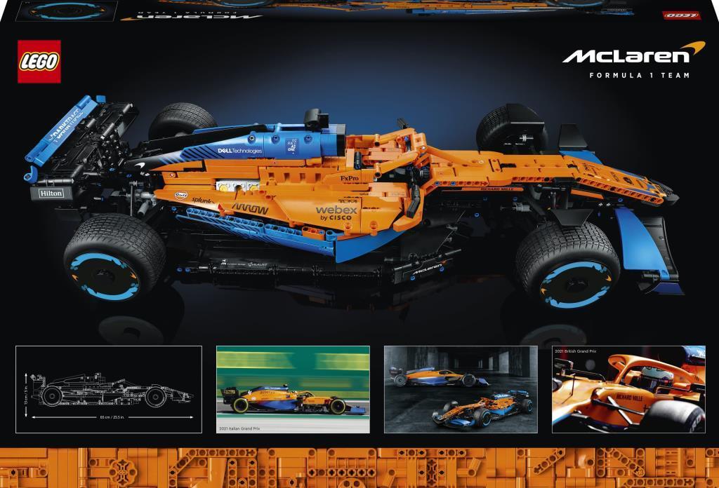 LEGOLEGO® Technic McLaren Formula 1™ Yarış Arabası 42141 - Araba Seven Yetişkinler İçin Model Yapım Seti (1432 Parça)