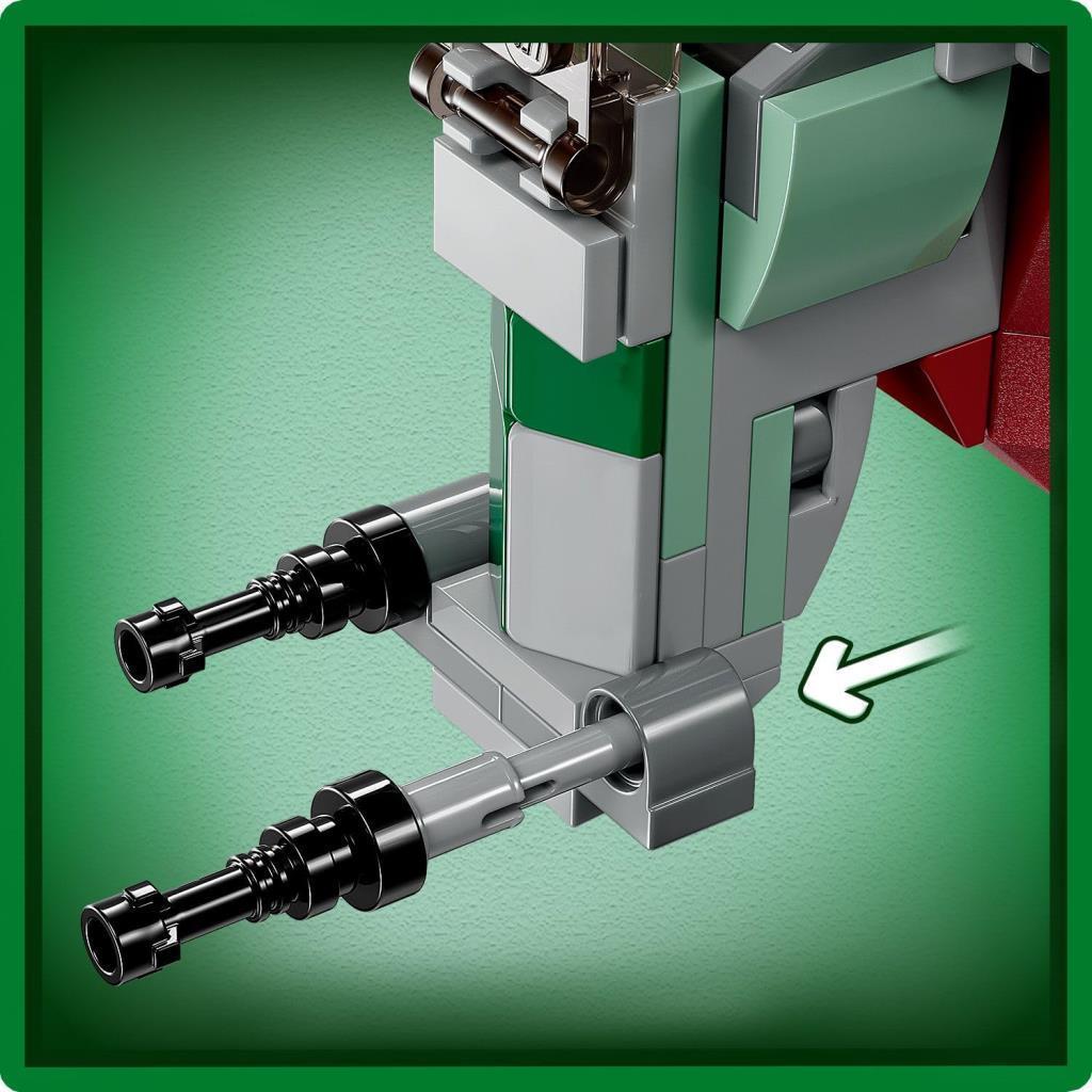 LEGOLEGO Star Wars Boba Fett'in Starship’i Mikro Savaşçı 75344-6 Yaş ve Üzeri Çocuklar için Oyuncak Yapım Seti (85 Parça)