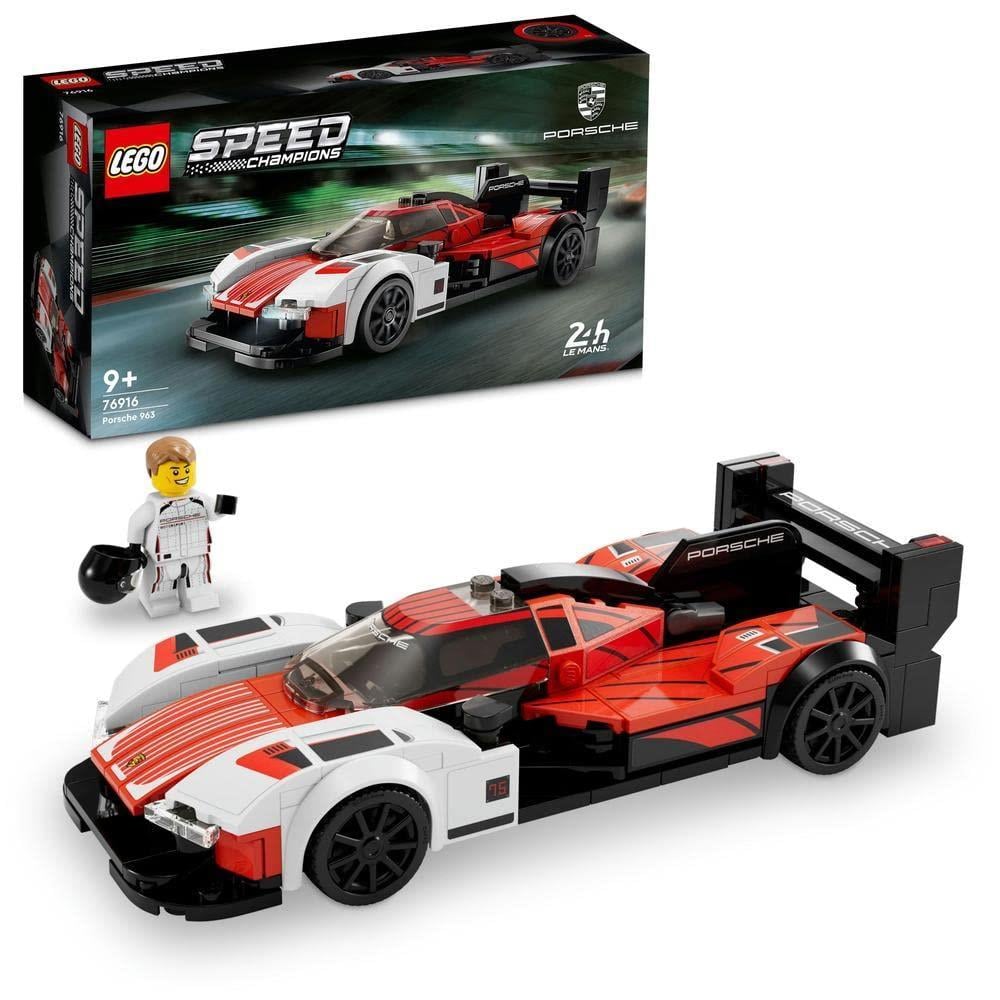 LEGOLEGO Speed Champions Porsche 963 76916- Yaratıcı Oyuncak Araba Modeli Yapım Seti (280 Parça)
