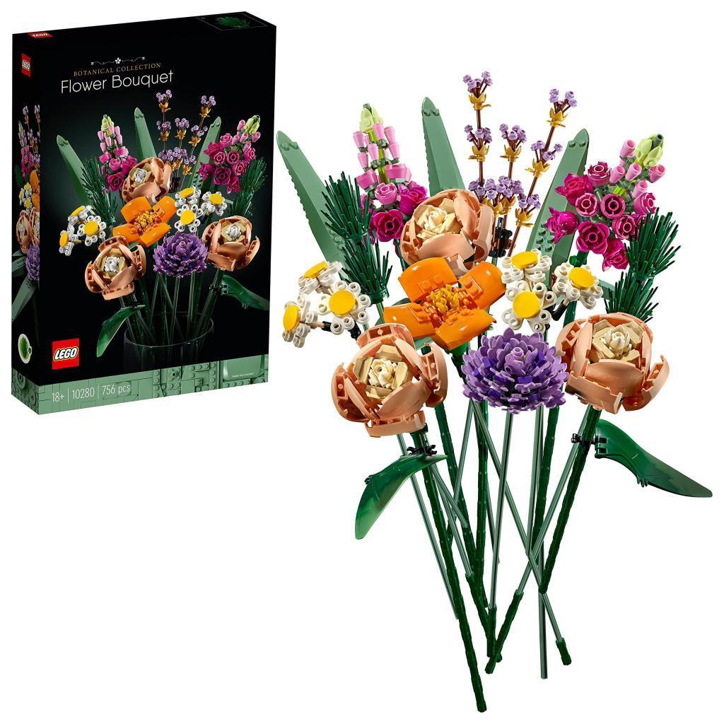 LEGOLEGO ICONS Çiçek Buketi 10280 Yapım Seti - Yetişkinlere Yönelik Benzersiz bir Hediye Buketi ve Yaratıcı Proje (756 Parça)