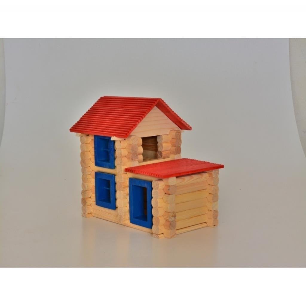 HOBİ EĞİTİM DÜNYASIDEdemin Evi Ahşap Ev Maket Oyunu 93 Parça 00024