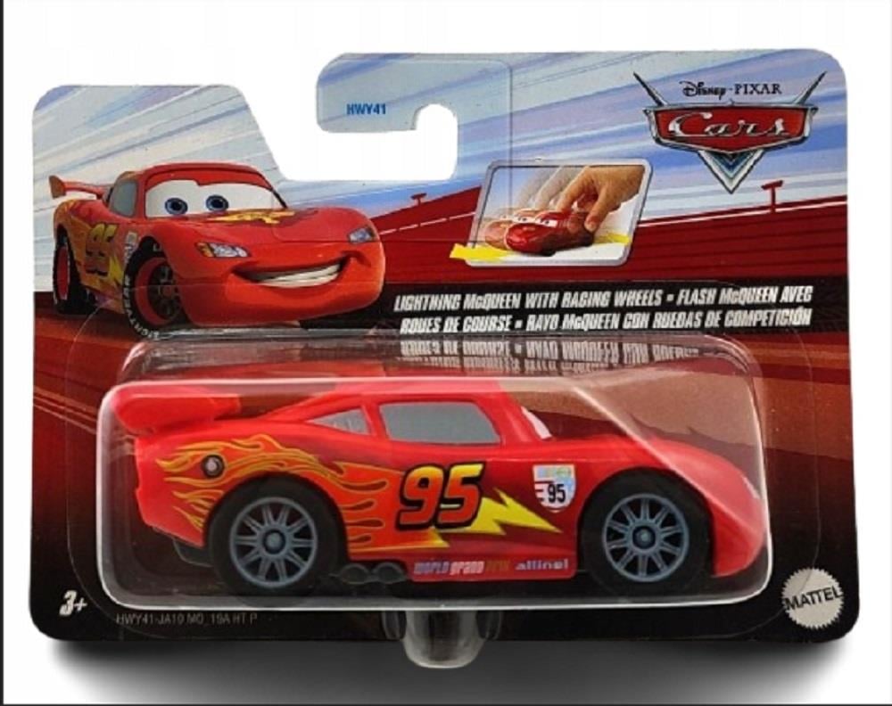 MATTELMattel Cars Çek-Bırak Araba LIGHTNING McQUEEN WITH RACING WHEELS HGL51-HWY41