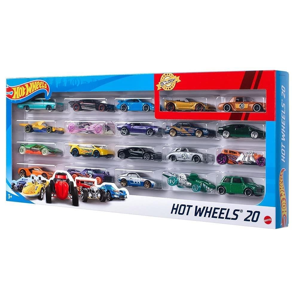 HOTWHEELSHot Wheels 20'li Araba Seti - Geniş Ürün Yelpazesi, Oyuncak Araba Koleksiyonu, 1:64 Ölçek H7045