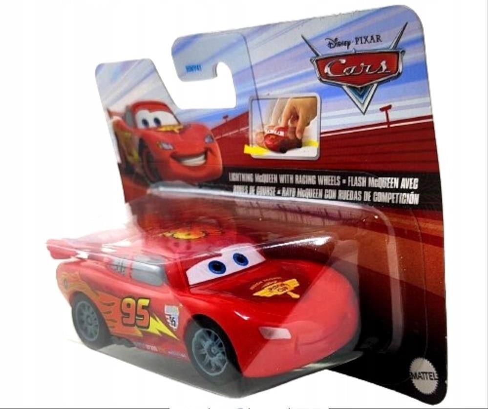 MATTELMattel Cars Çek-Bırak Araba LIGHTNING McQUEEN WITH RACING WHEELS HGL51-HWY41
