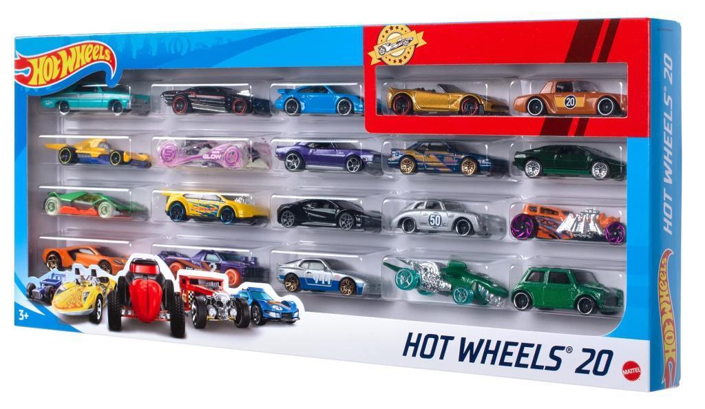 HOTWHEELSHot Wheels 20'li Araba Seti - Geniş Ürün Yelpazesi, Oyuncak Araba Koleksiyonu, 1:64 Ölçek H7045