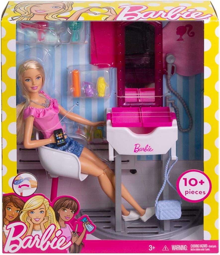 MATTELMattel Barbie Bebek Ve Oda Setleri (Kuaför) DVX51-FJB36