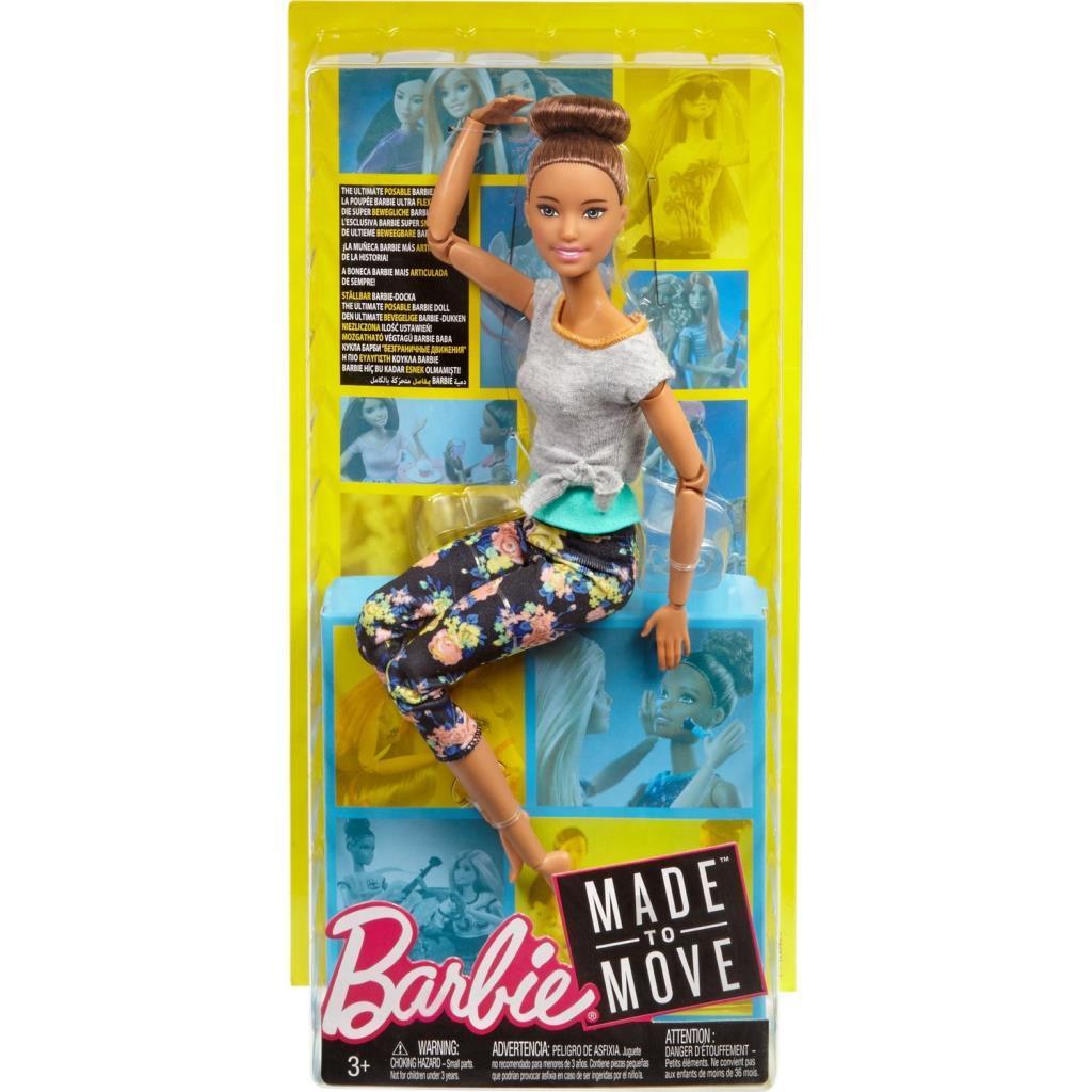 barbieBarbie Sonsuz Hareket Bebekleri - Kahverengi Saçlı Topuz FTG82
