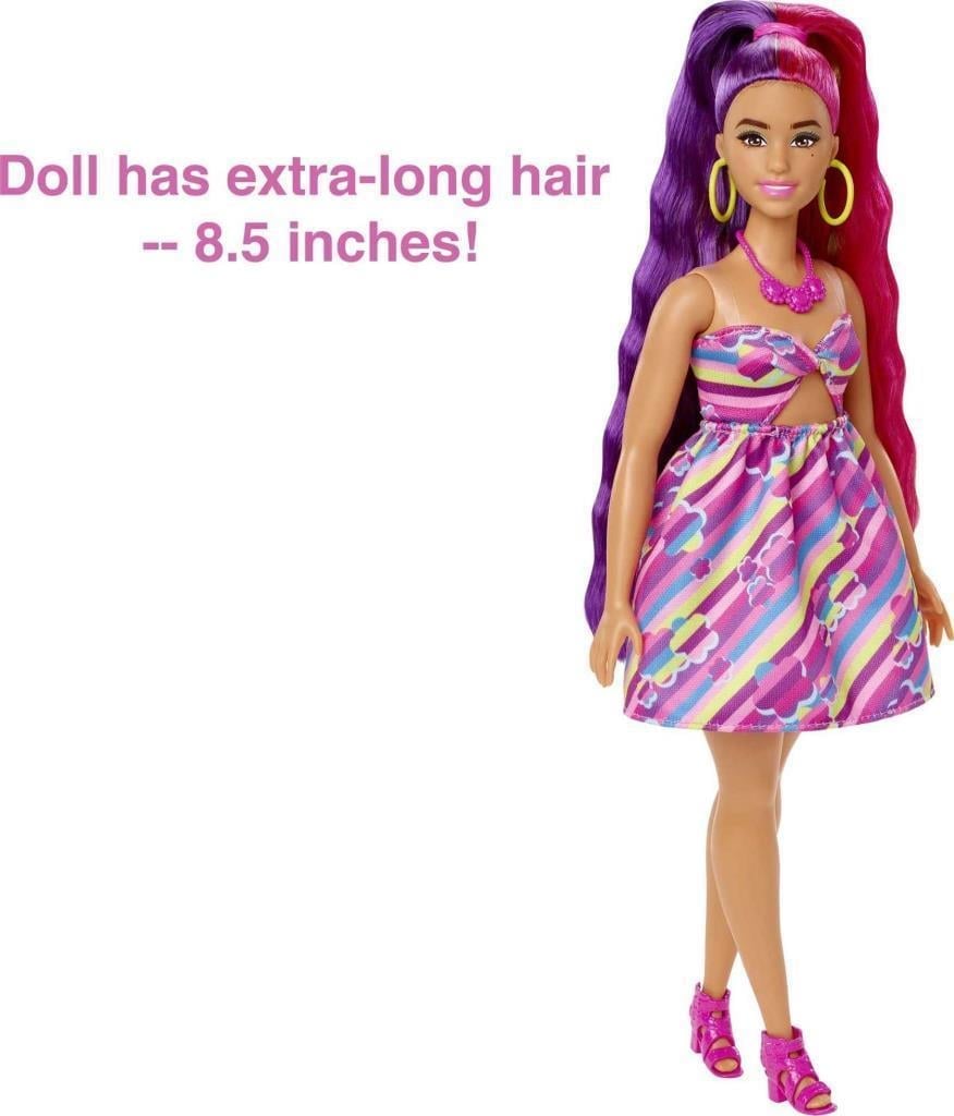 barbieBarbie Upuzun Muhteşem Saçlı Bebekler HCM87 - Esmer-Çiçek