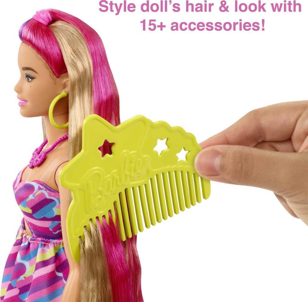 barbieBarbie Upuzun Muhteşem Saçlı Bebekler HCM87 - Esmer-Çiçek