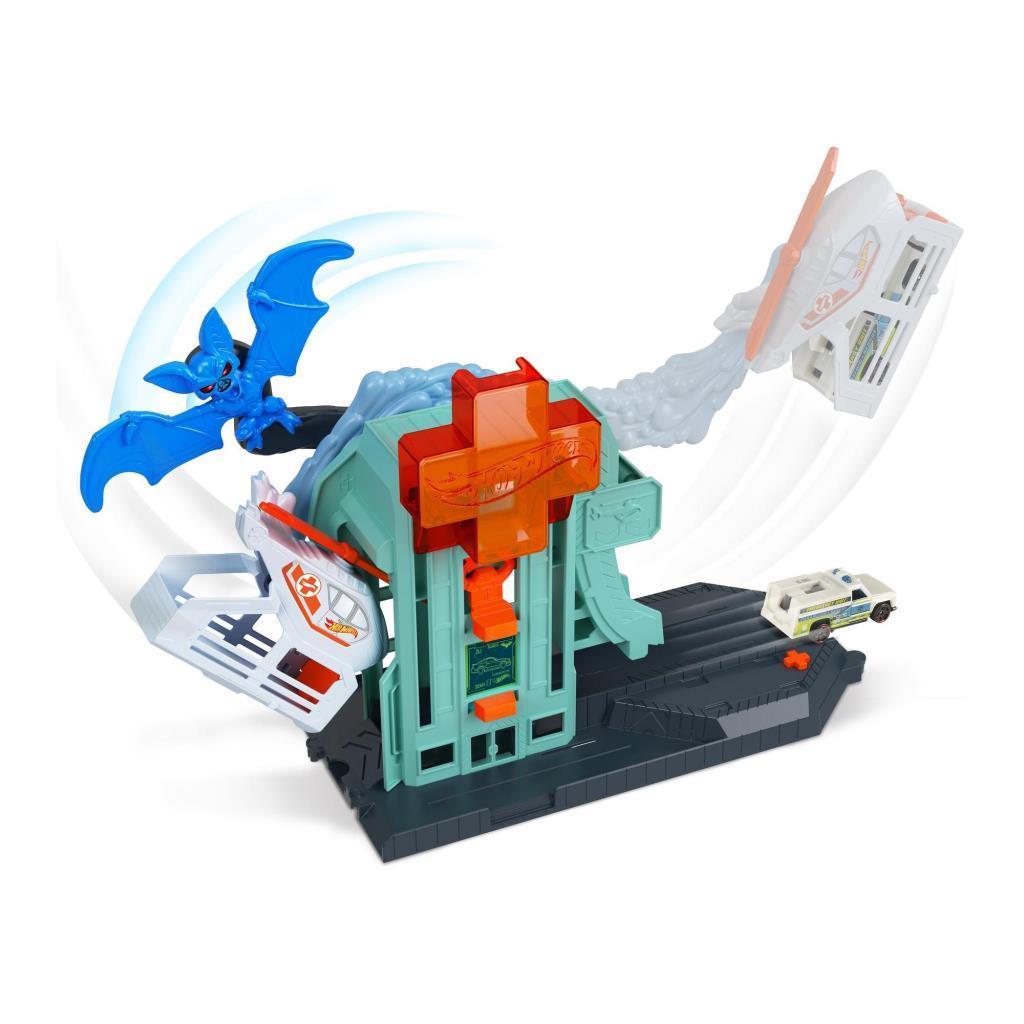HOTWHEELSHotwheels Hot Wheels Şehirde Yaratıcılık Macerası Oyun Setleri FNB05 GJK90 Yarasanın Hava Saldırısı