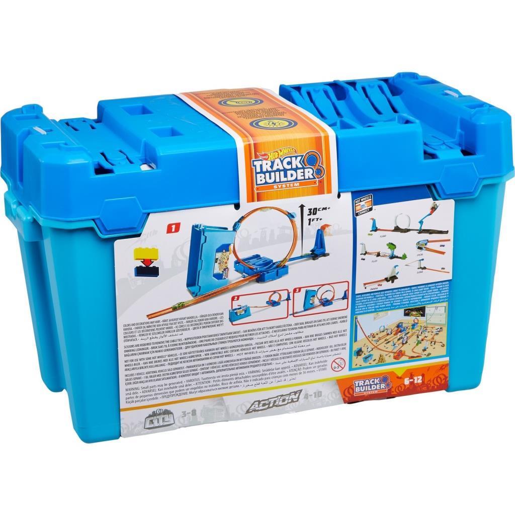 HOTWHEELSHot Wheels Track Builder Kutulu Uzman Serisi Yarış Seti, Dönen Parkur Kutusu, 1 Adet Araç, Pist ve Fırlatıcılar Dahil, FLK90