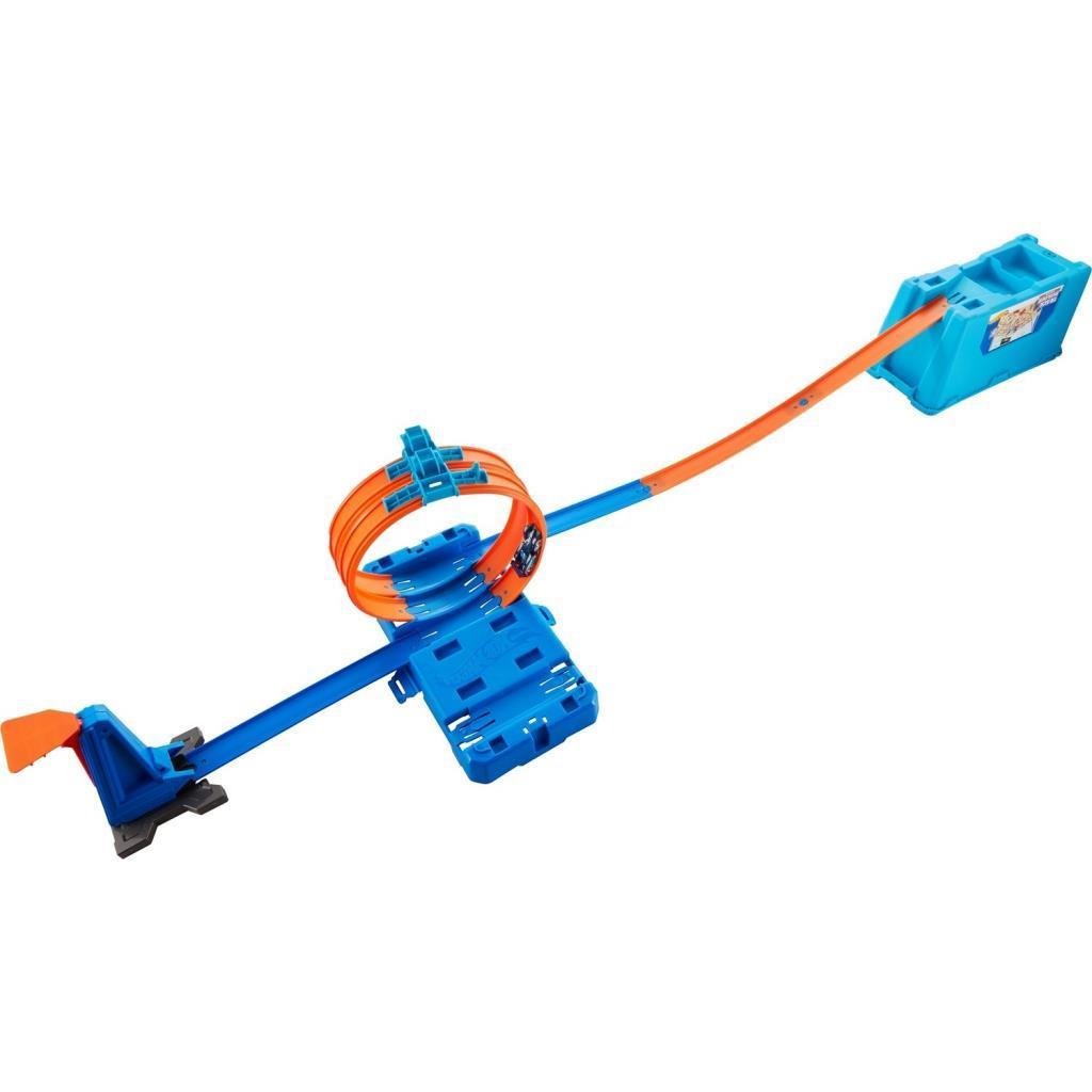 HOTWHEELSHot Wheels Track Builder Kutulu Uzman Serisi Yarış Seti, Dönen Parkur Kutusu, 1 Adet Araç, Pist ve Fırlatıcılar Dahil, FLK90