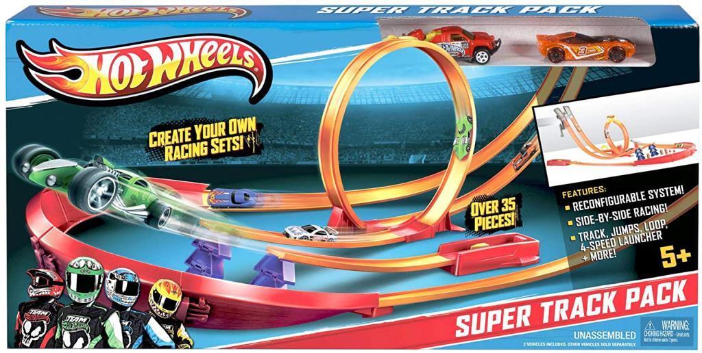 MATTELHot Wheels Yüksek Atlayış Yarış Seti - Bağlantılar, Kavisler, Fırlatıcılarla Sınırsız Oyun Seçeneği - Y0276