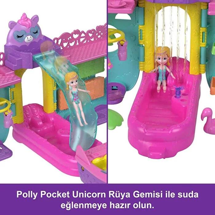 MATTELMattel Polly Pocket Unıcorn Dream Cruıse Oyun Seti HWP26