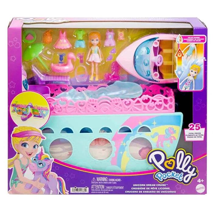 MATTELMattel Polly Pocket Unıcorn Dream Cruıse Oyun Seti HWP26