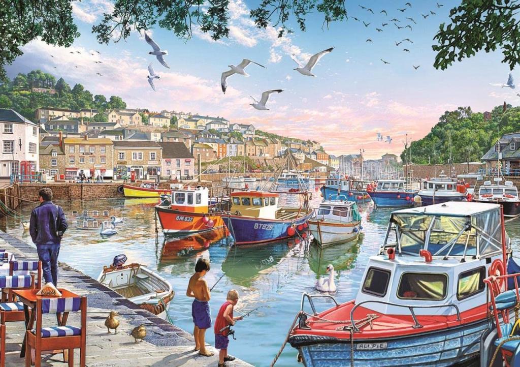 Art PuzzleArt Puzzle Lİmandaki Küçük Balıkçılar 1000 Parça Puzzle 4231