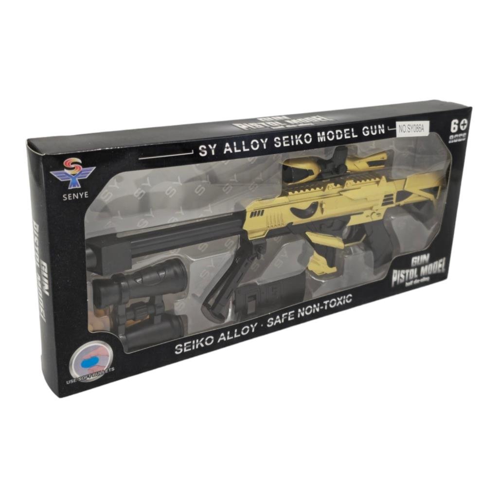 FARBUFarbu Yumuşak Boncuk Atan Metal Seiko SY086A, Oyuncak Sniper
