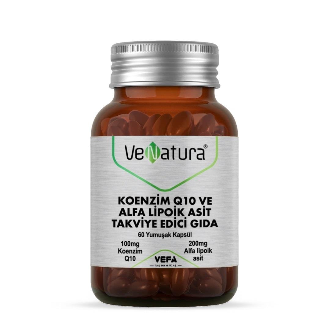 VeNatura Koenzim Q10 ve Alfa Lipoik Asit 60 Kapsül