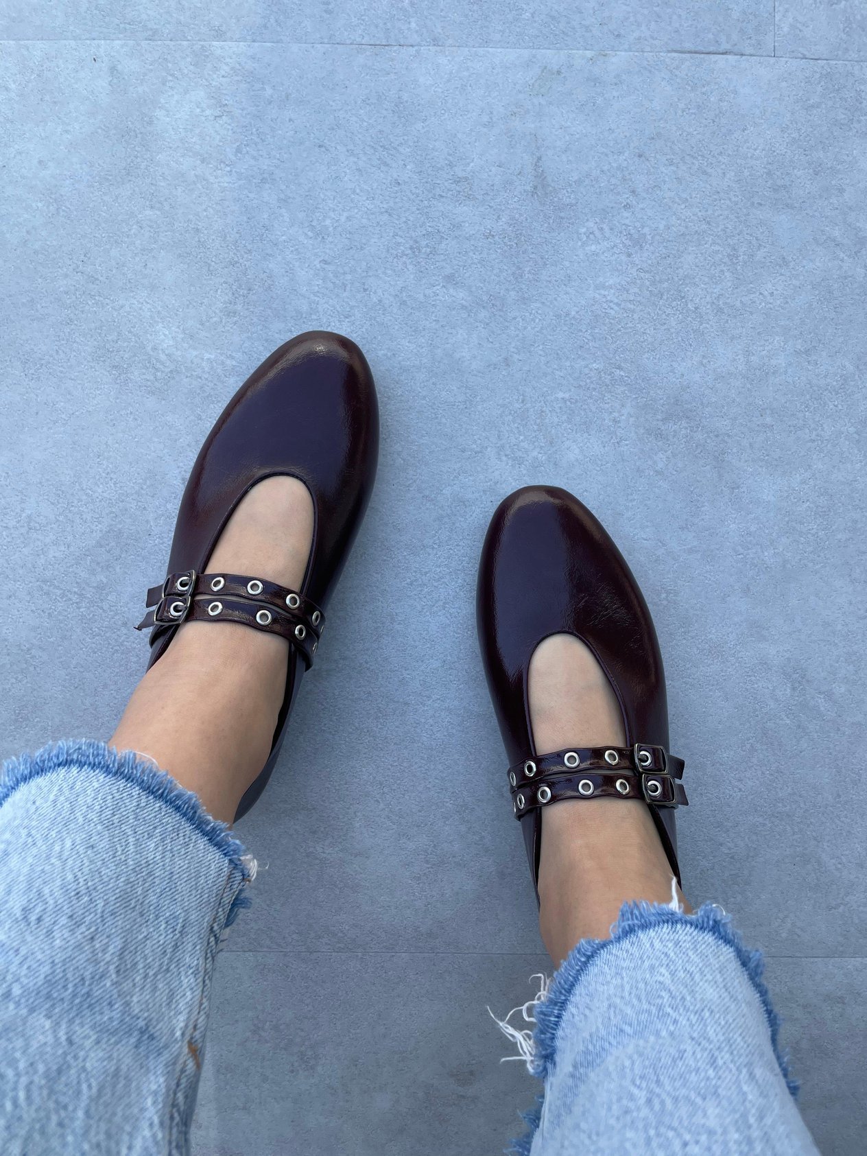 Keja Bordo Rugan Kemer Detaylı Babet