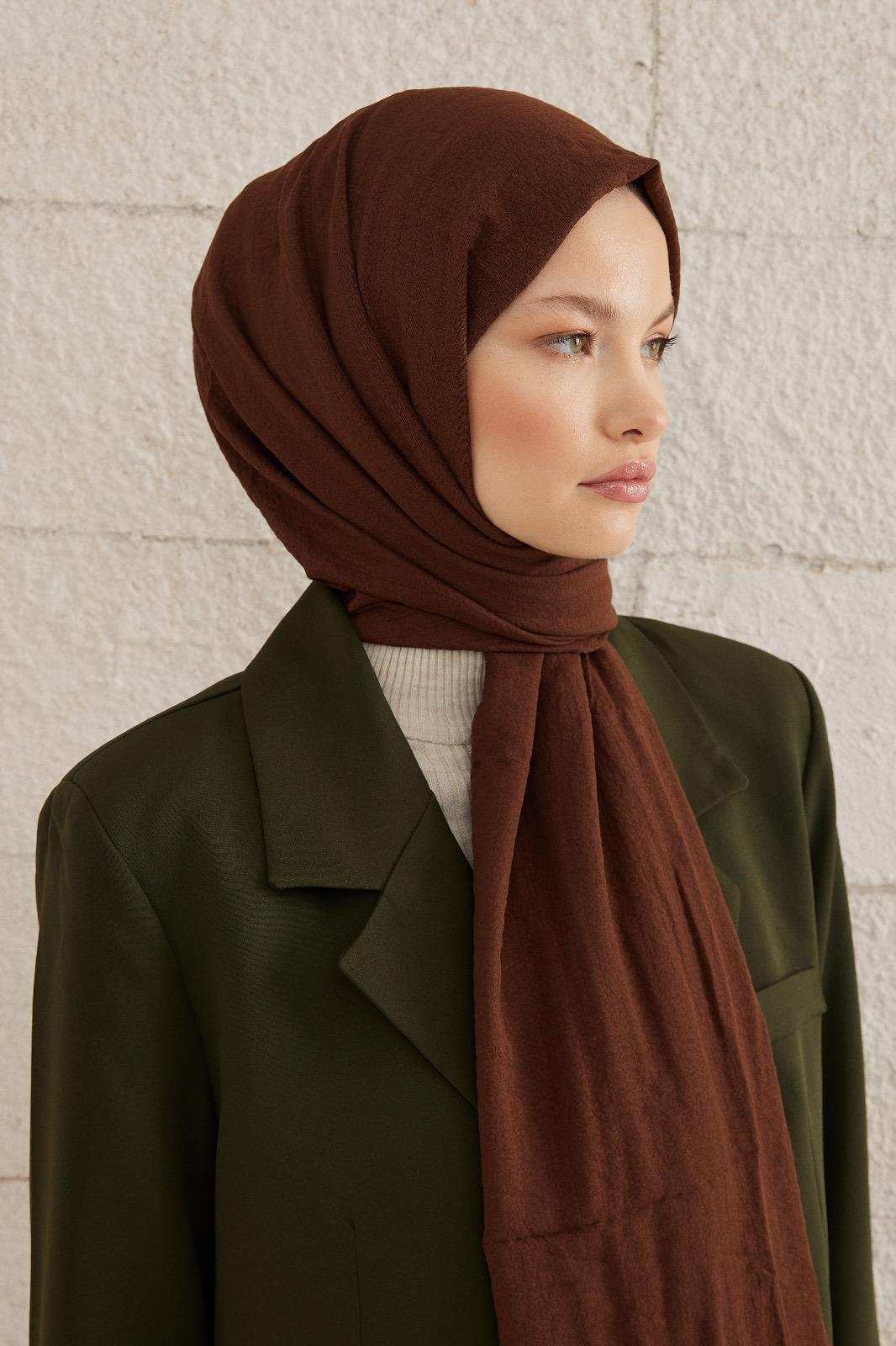 Care Cotton Şal - Çikolata