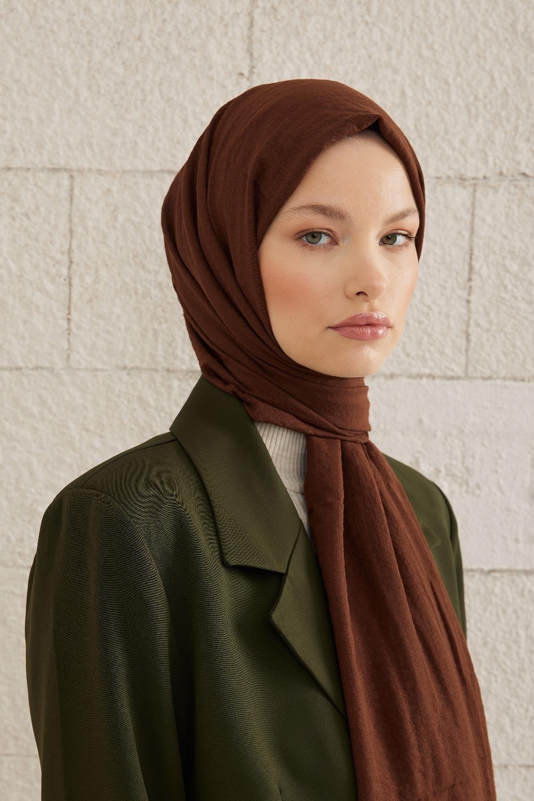 Care Cotton Şal - Çikolata