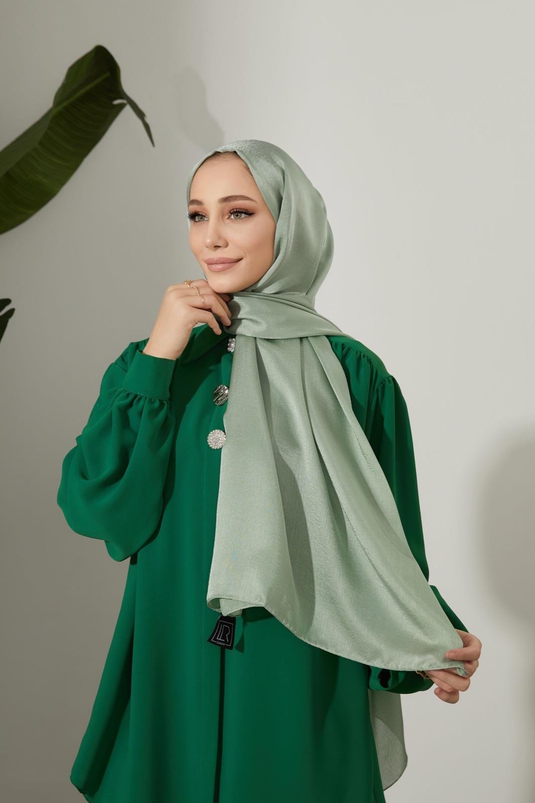 Janjan Şal - Mint Yeşil