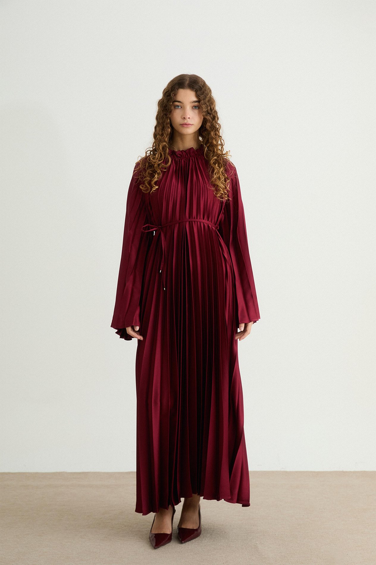 Premium Pilisoley Elbise - Bordo
