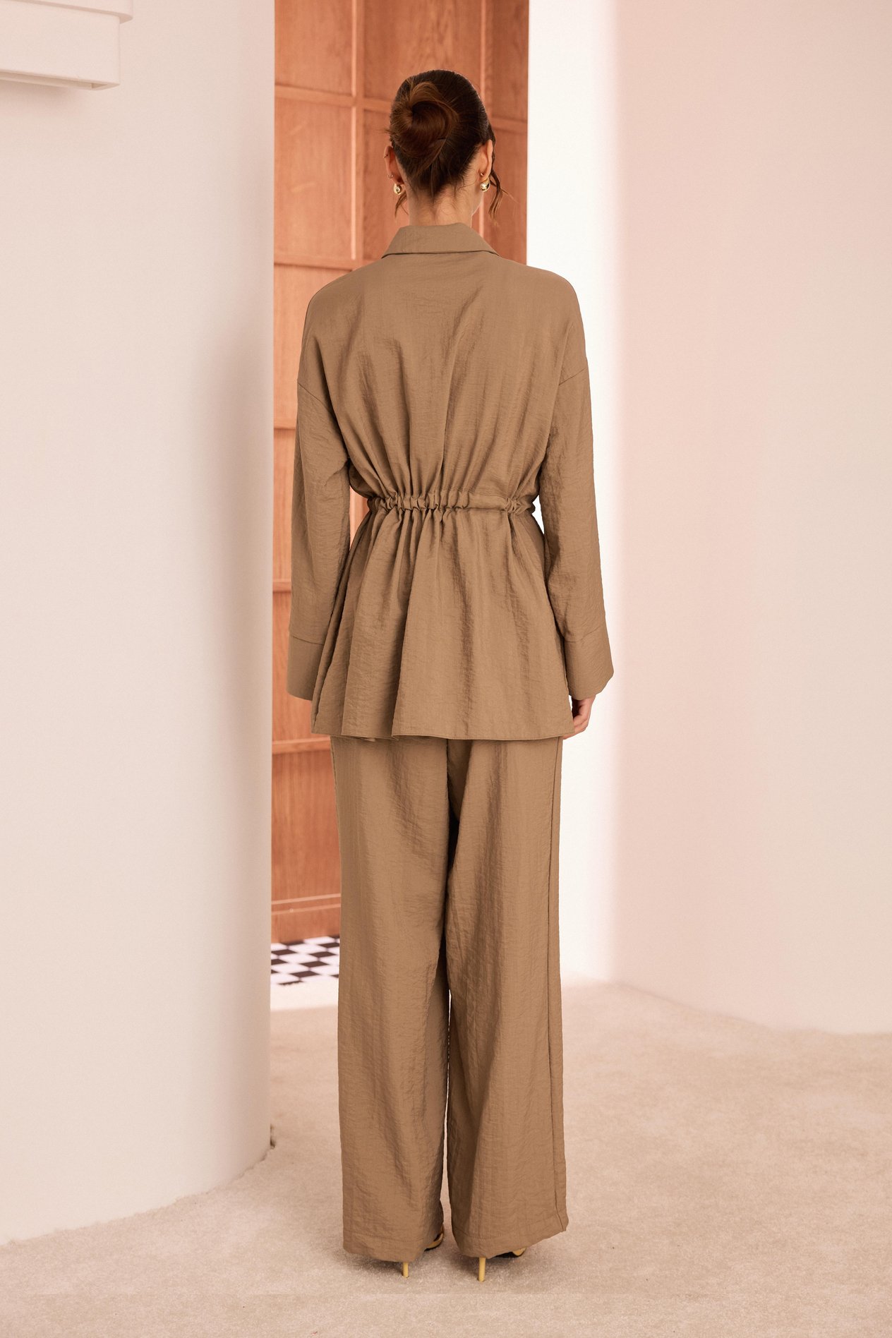 Rose Belden Bağlamalı Takım - Camel