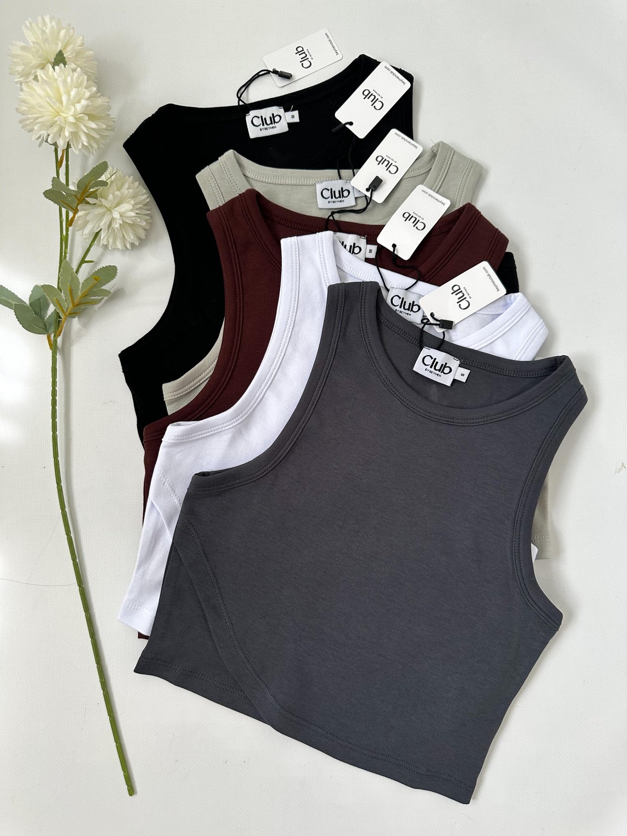 BYMN CLUB ORİJİNAL MARKA %100 PAMUK CROP TOP ATLET