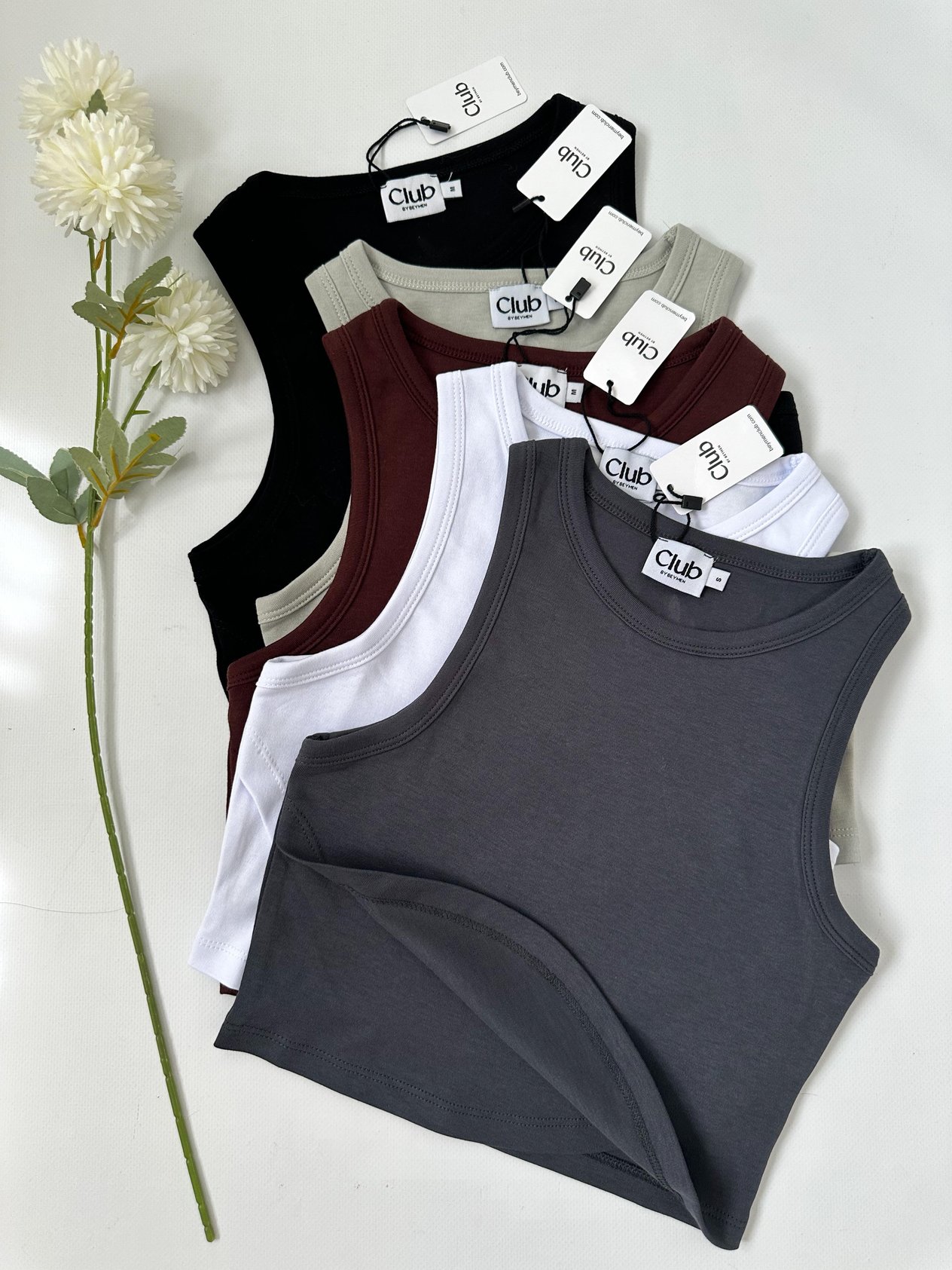 BYMN CLUB ORİJİNAL MARKA %100 PAMUK CROP TOP ATLET