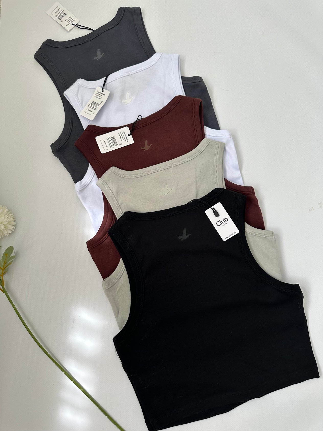 BYMN CLUB ORİJİNAL MARKA %100 PAMUK CROP TOP ATLET