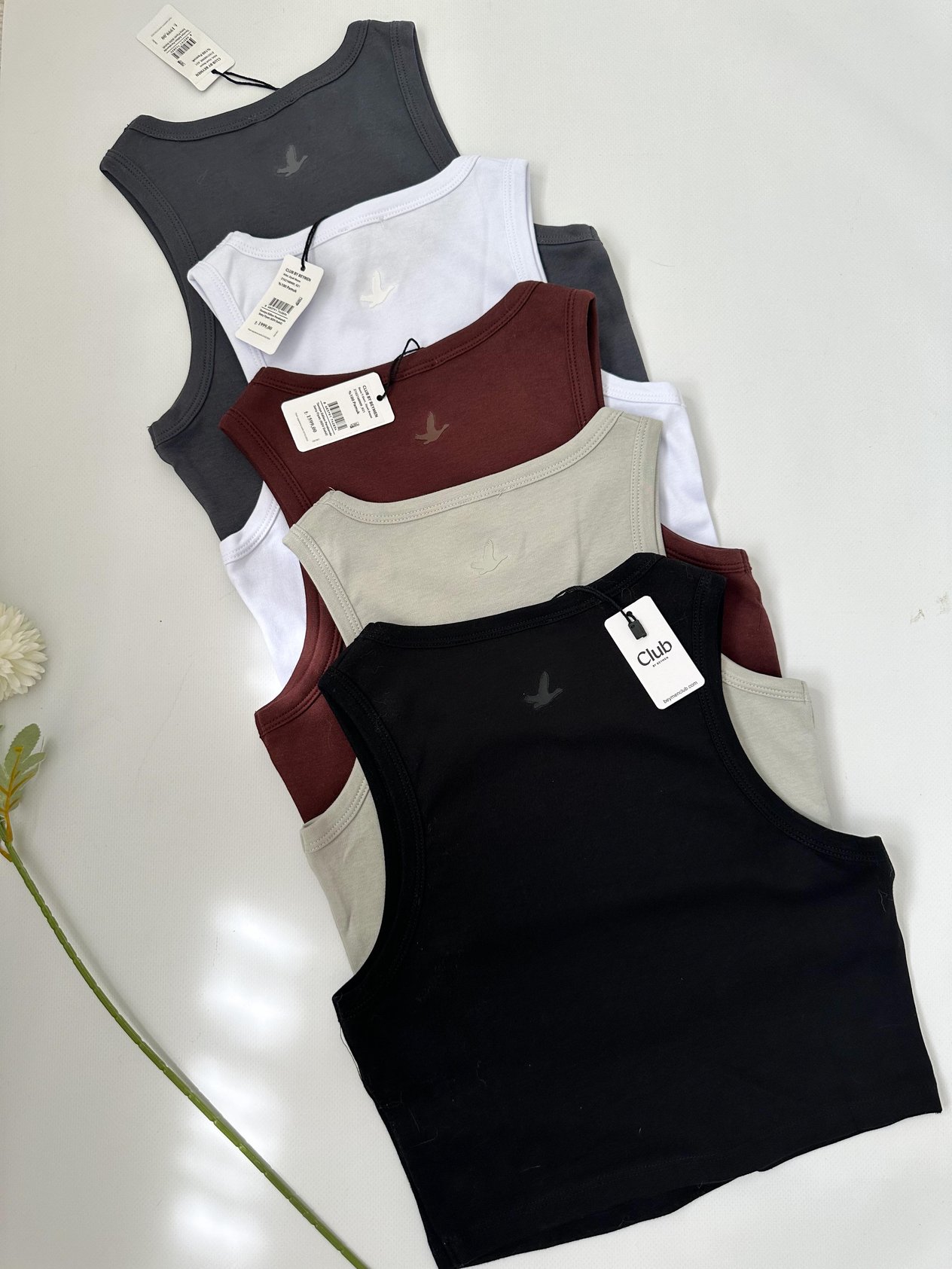 BYMN CLUB ORİJİNAL MARKA %100 PAMUK CROP TOP ATLET
