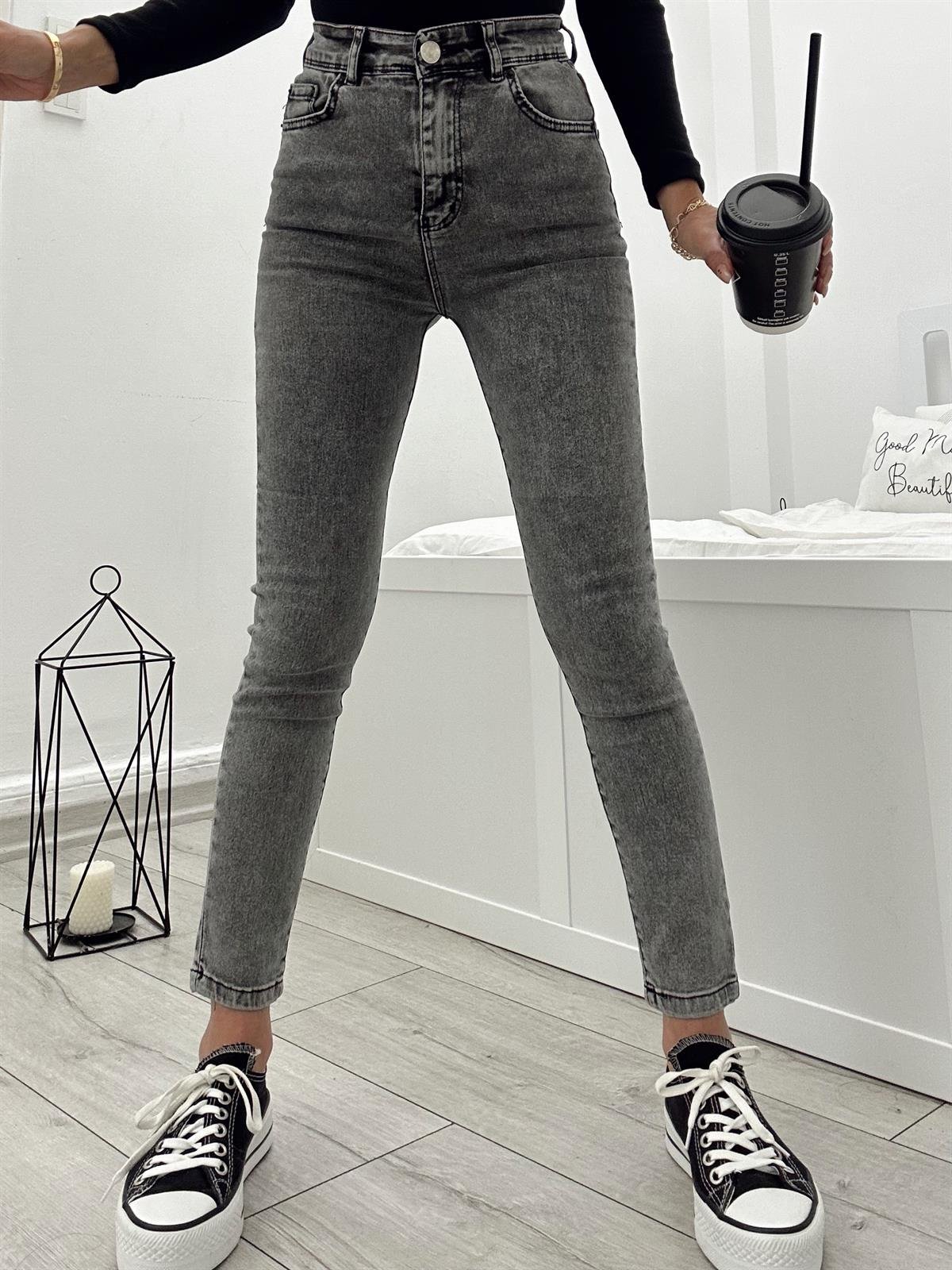 POWER SKINNY FIT PUSH UP TOPARLAYICI JEAN GRİ