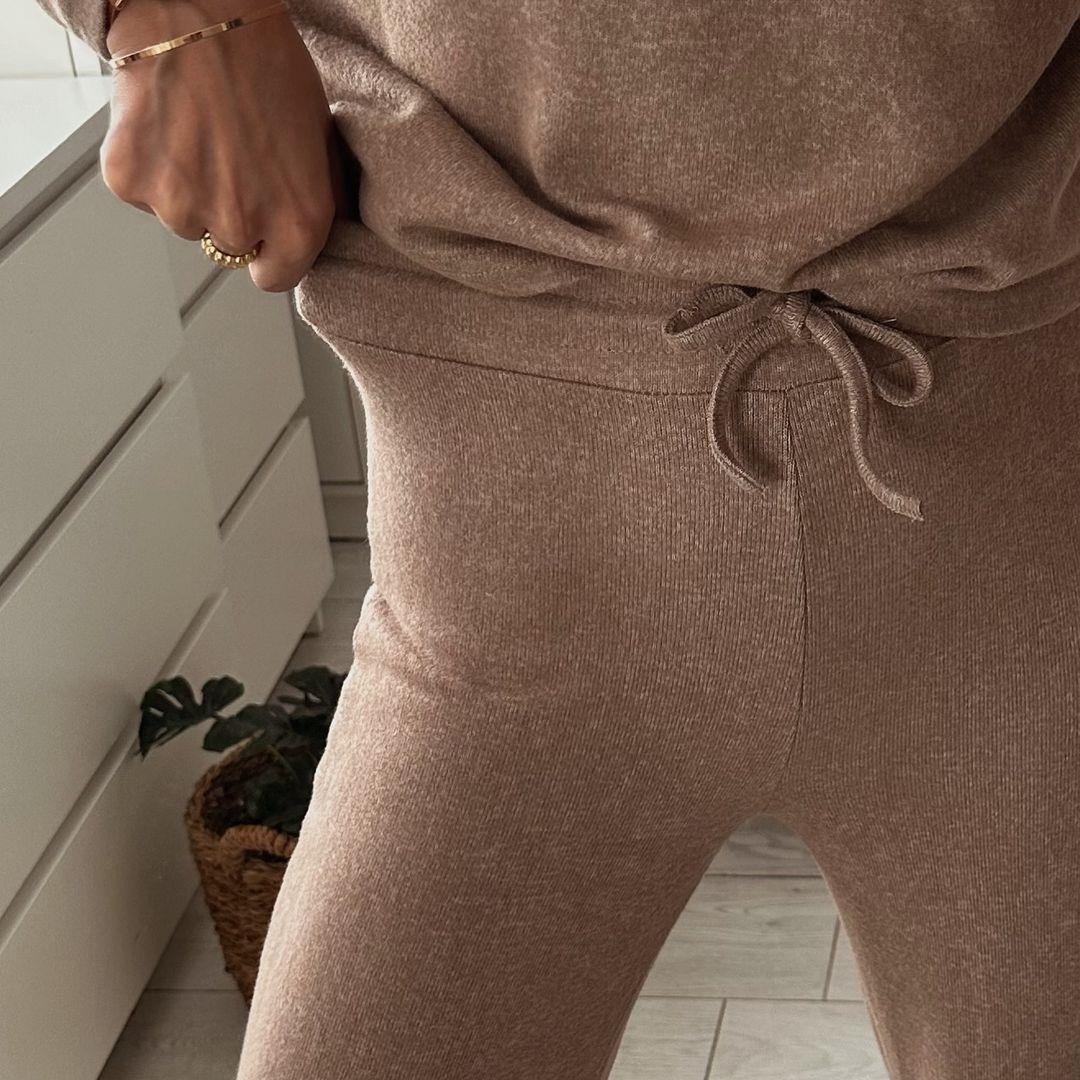 ZR YUMOŞ OVERSIZE ÜST PANTOLON TAKIM VİZON