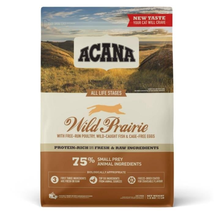Acana Wild Prairie Kedi Maması 1.8 Kg - Tüm ırk ve yaşam evreleri için