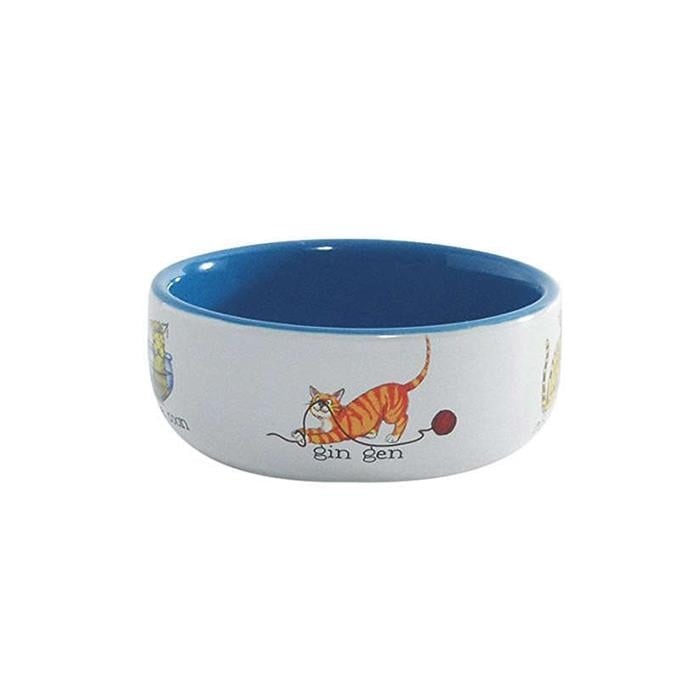 Beeztees Kedi Desenli Kedi Mama Kabı 325ml