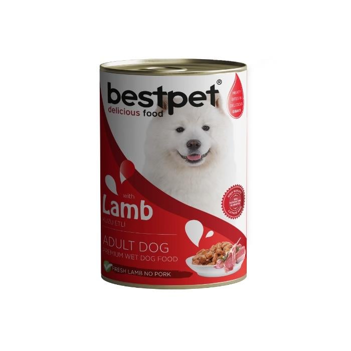 Bestpet Kuzu Etli Parça Etli ve Jöleli Köpek Konservesi 400 Gr
