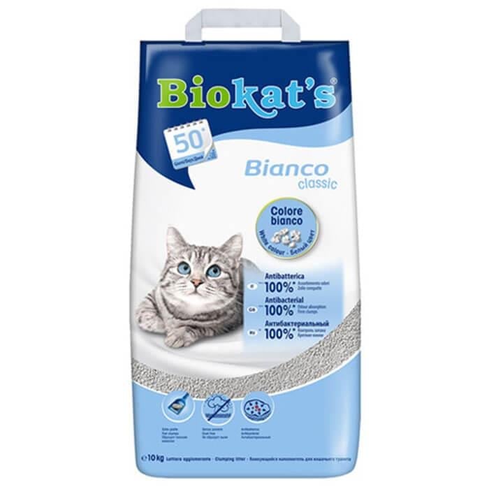Biokats Bianco Topaklaşan Kedi Kumu 10 Kg