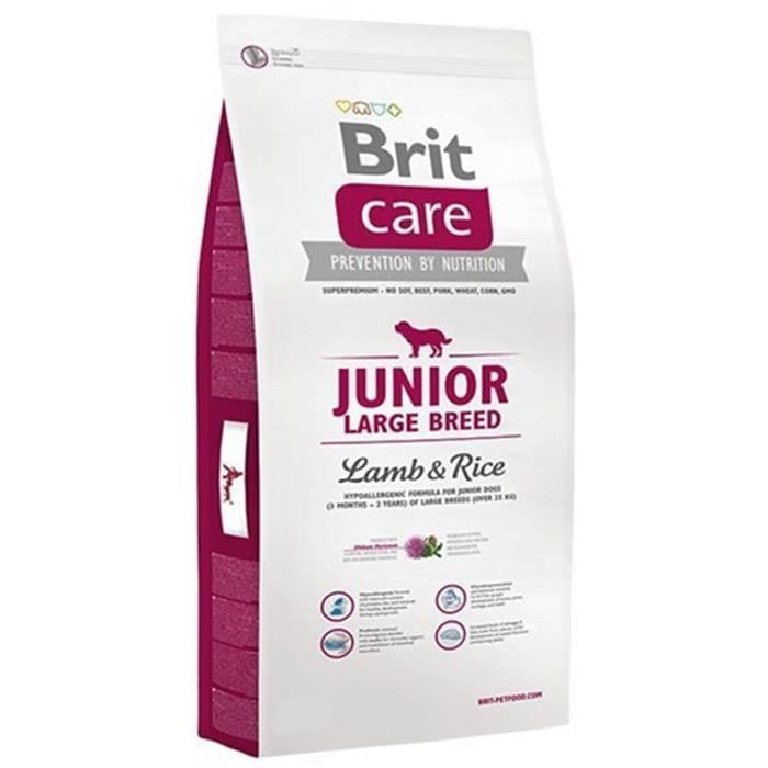 Brit Care Large Breed Kuzu Etli Pirinçli Yavru Köpek Maması 12 Kg
