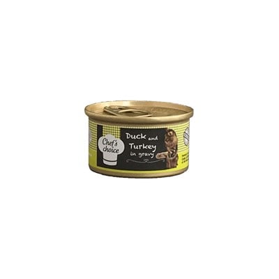 Chef's Choice Ördekli Hindili Soslu Kedi Yaş Maması 80 gr
