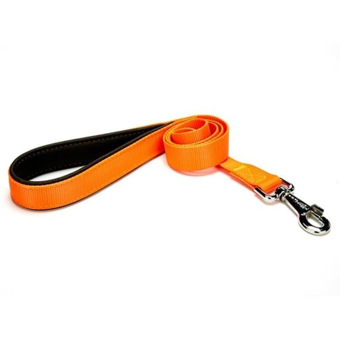 Doggie Konforlu Dokumadan El Yapımı Köpek Gezdirme Kayışı 2,5x120-cm - Orange