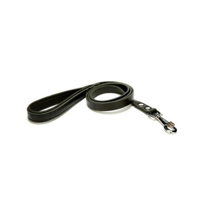 Doggie Konforlu Gerçek Deriden El Yapımı Köpek Gezdirme Kayışı 1,5x160cm - Black