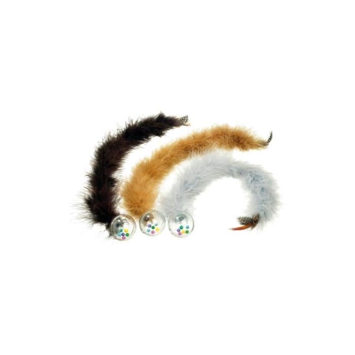Flamingo Kitty Tüylü Top Kedi Oyuncağı