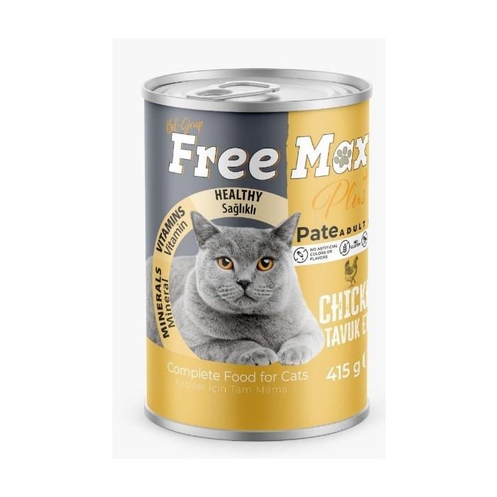 Free Max Tavuk Etli Yetişkin Kedi Konservesi 415gr