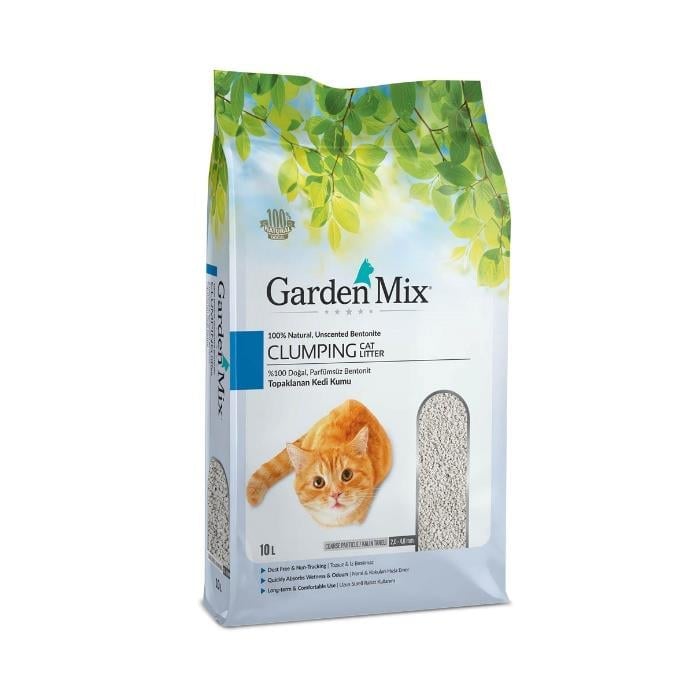 Gardenmix Bentonit Parfümsüz Kalın 10L Kedi Kumu