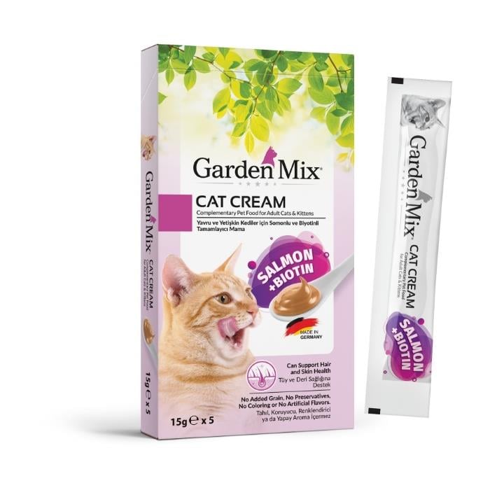 Gardenmix Somon+Biotin Kedi Kreması 15gr*5