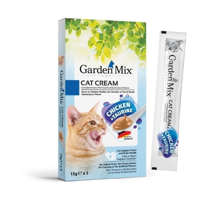Gardenmix Tavuk+Taurin Kedi Kremas 15gr*5