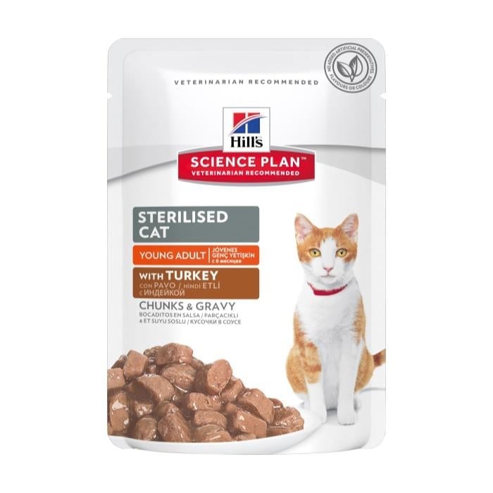Hill's Gravy Sterilised Young Hindili 85gr Kısırlaştırılmış Yaş Kedi Maması